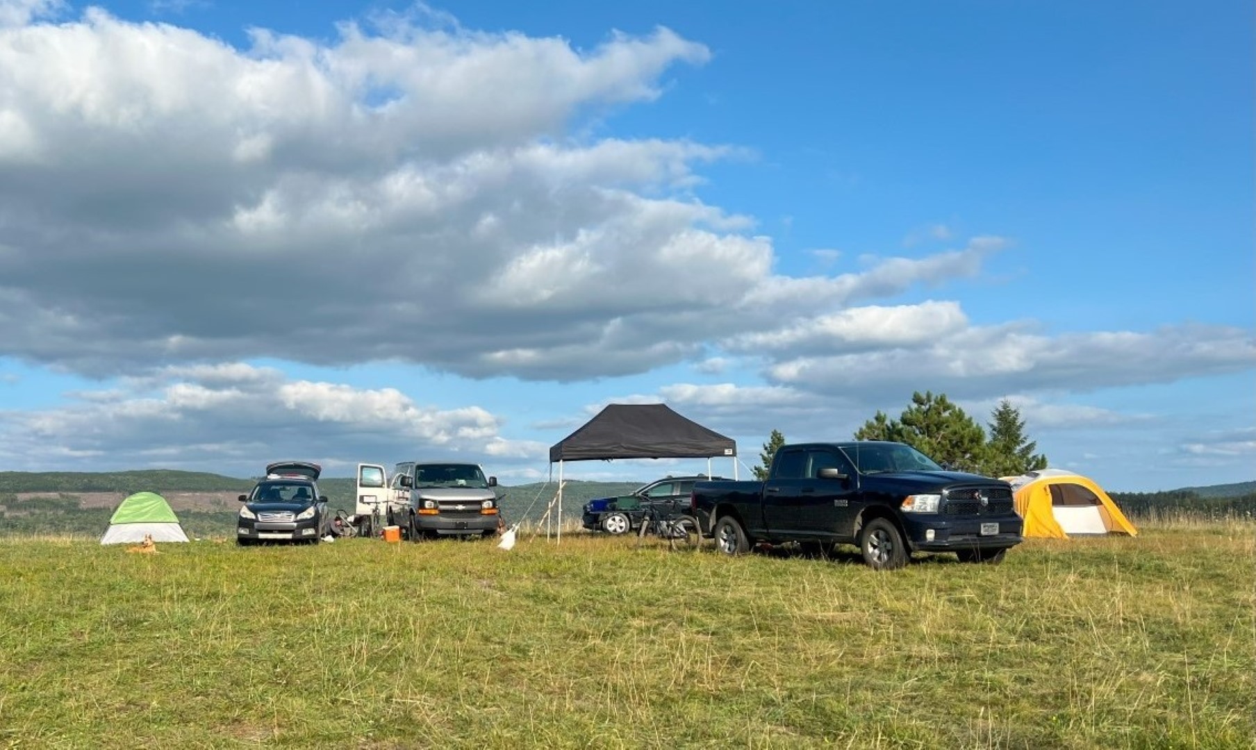 Camping site at Mower Basin