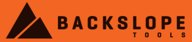 Backslope Tools logo orange background